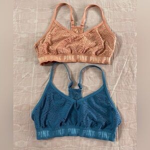 PINK Victoria Secret lightly lined lace bra size M- 2